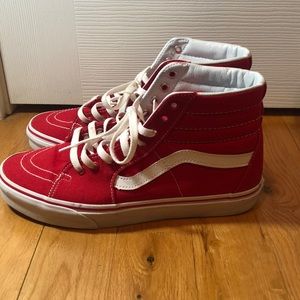 Red High top Vans